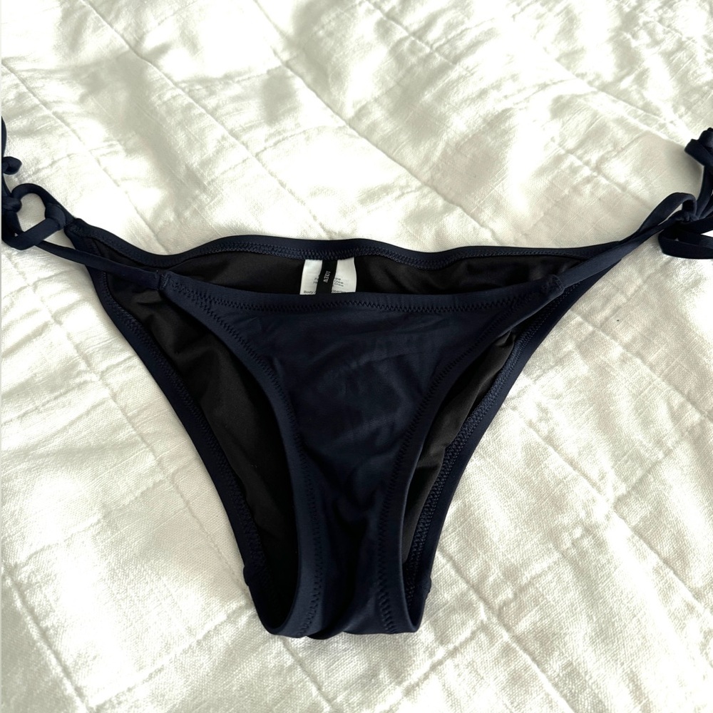 J. Crew Navy String Bikini Bottoms. XXS